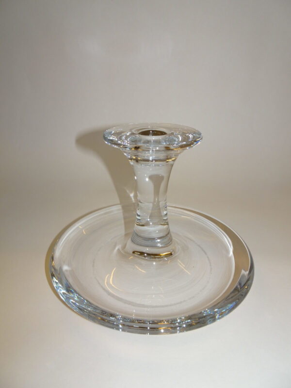 Juno lysestage i klart glas, Holmegaard