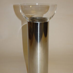 Georg Jensen fyrfadsstage med glas 21,5 cm