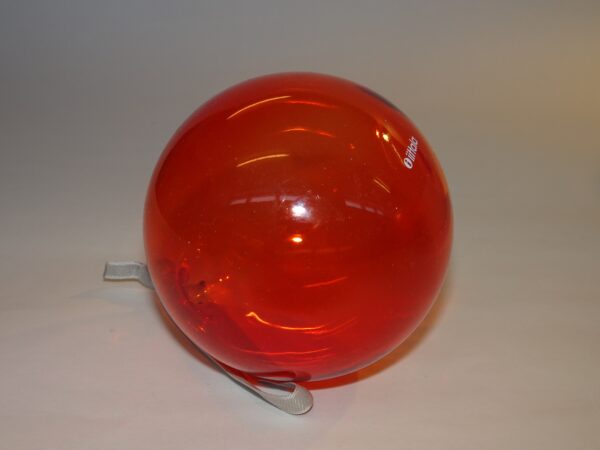 Julekugle i glas i gammelrosa rød, Oiva Toikka, Iittala