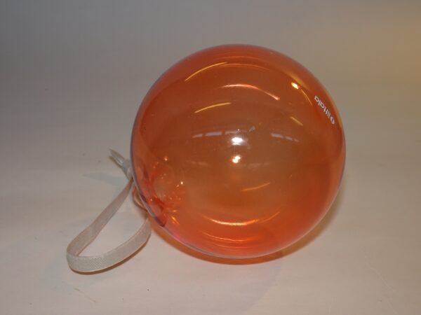 Julekugle i glas i laksefarve, Oiva Toikka, Iittala