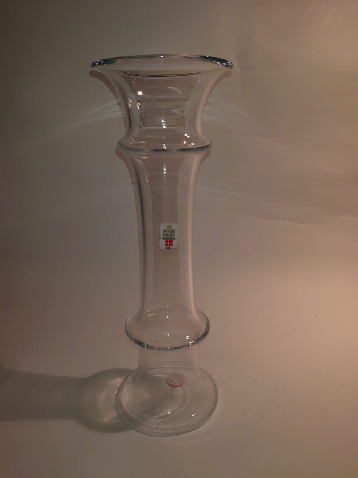 Solitaire vase 26,5 cm, MB klar, Holmegaard