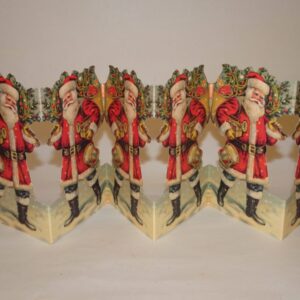 Julemand med gavesæk, papirrad