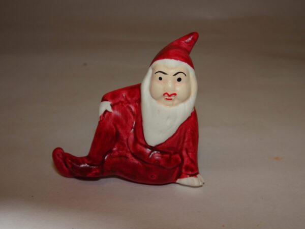 Nisse i ler/bisquit el.l., gammel