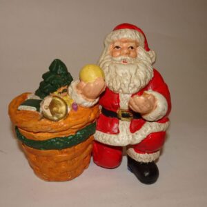Julemand med gavekurv, retro