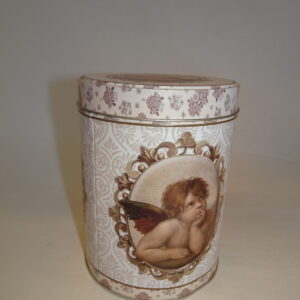 Kagedåse med englemotiv