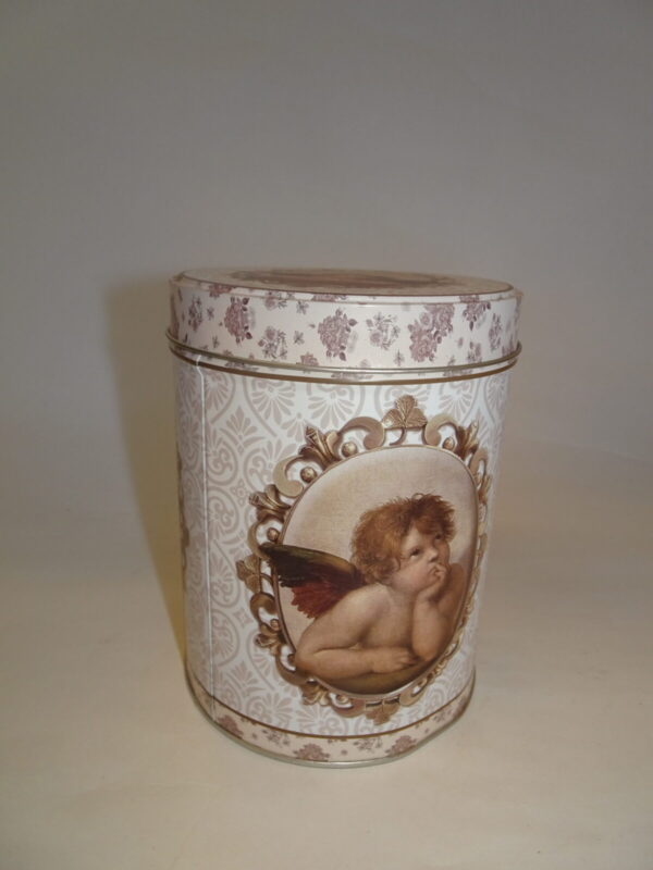 Kagedåse med englemotiv