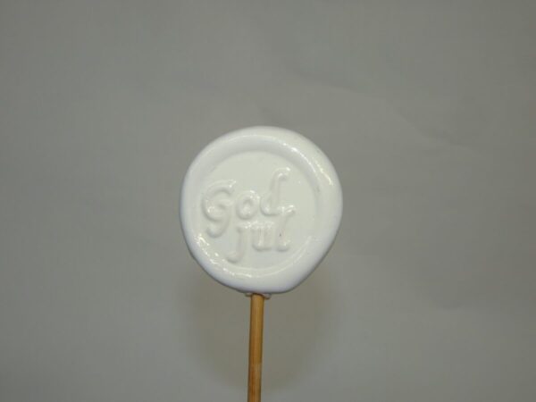 Keramik skilt på pind, God Jul