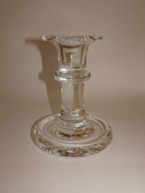 Glas lysestage, Venus h: 16,5 cm, Holmegaard Glasværk