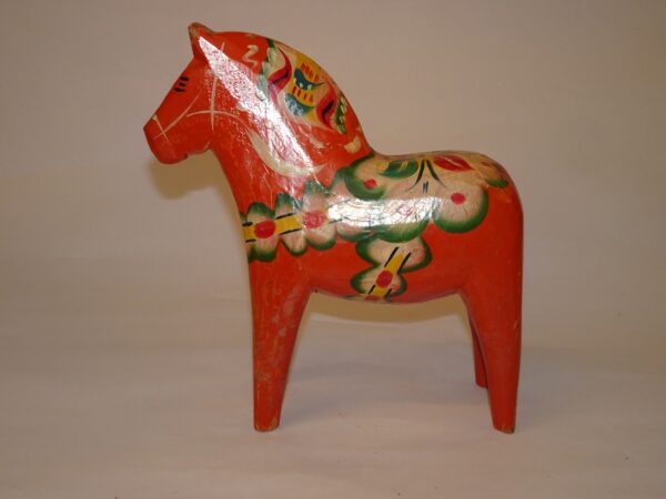 Gammel svensk dalarhest h: 20,5 cm - Billede 3