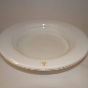 Hvidt glasfad d: 25 cm, MB Michael Bang, Holmegaard Glasværk