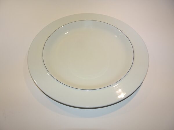 Rundt fad nr. 3047 d: 32,5 cm, Blåkant stel, Royal Copenhagen