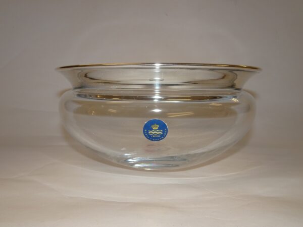 Glasskål med sølvkant, Saturn d: 18 cm, Holmegaard Glasværk - Billede 2