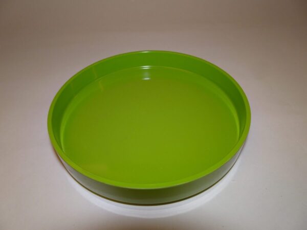 Melamin bakke d: 12,5 cm, grøn, retro