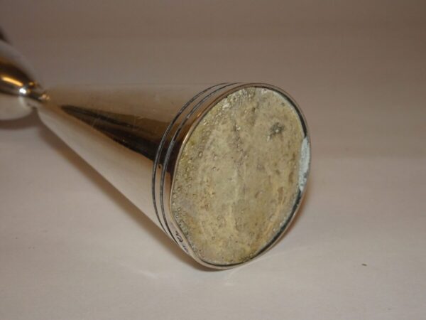 Lysestage h: 15,5 cm, sølvplet, retro - Billede 3