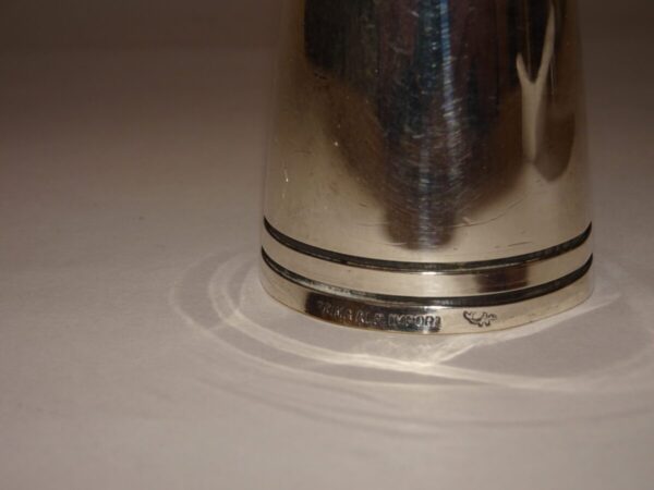 Lysestage h: 15,5 cm, sølvplet, retro - Billede 2