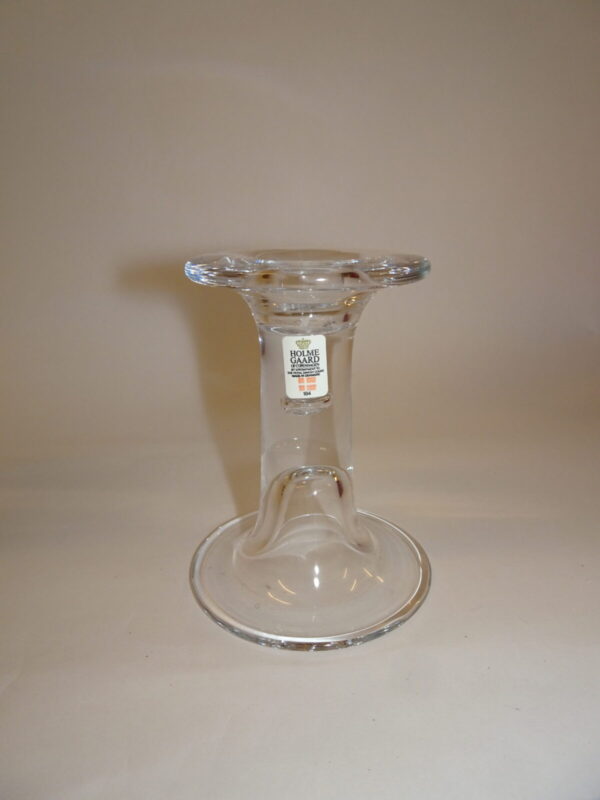Lysestage i glas, Merkur h: 11 cm, Holmegaard