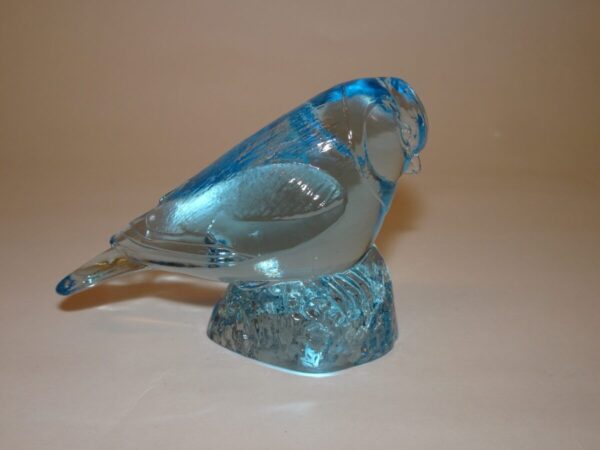 Fugl i blåt glas h: 6 cm, WWF, Kosta Boda - Billede 3