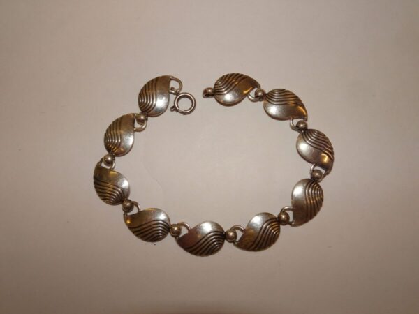 Armbånd i ægte sølv, l: 19 cm