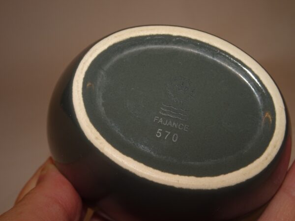 Grå oval skål l: 8 cm, Ursula, Royal Copenhagen - Billede 2