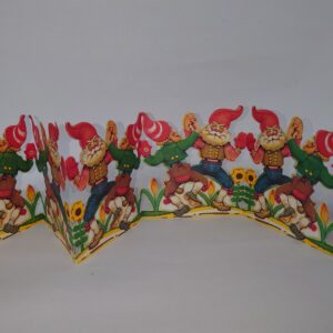 Juletræ med lys og kugler, retro papirrad