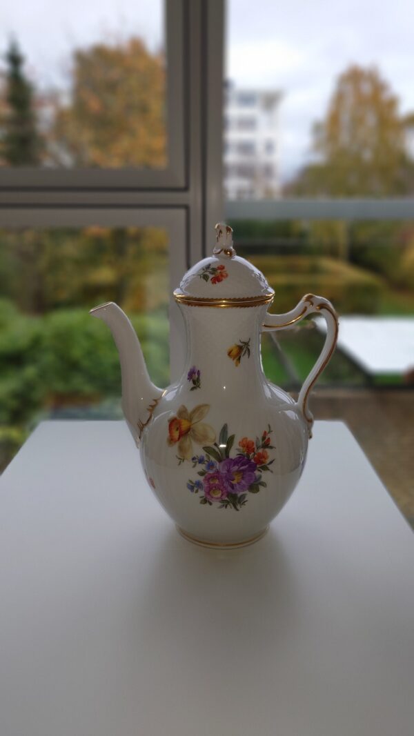 Kaffekande, Saksisk Blomst, Royal Copenhagen