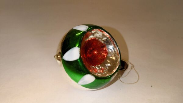 Julekugle med reflektor, retro, sølv