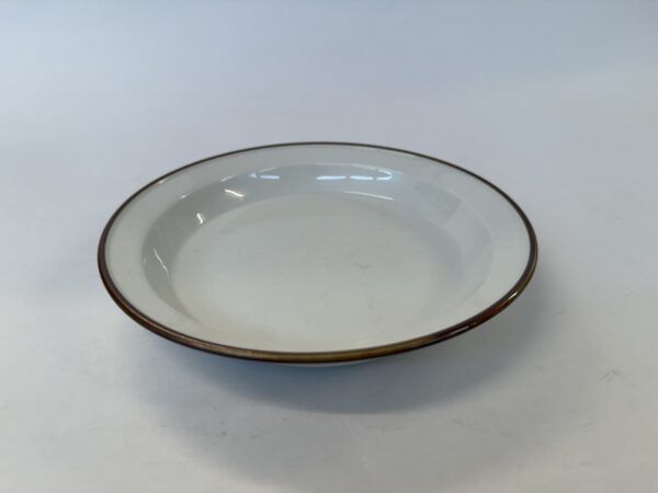 Dyb tallerken nr. 14925, Brun Domino, Royal Copenhagen