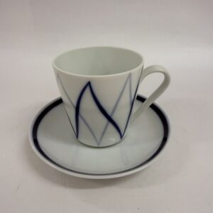 Kaffekop m underkop, Harlekin Danild, Lyngby Porcelæn