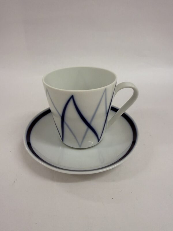 Kaffekop m underkop, Harlekin Danild, Lyngby Porcelæn