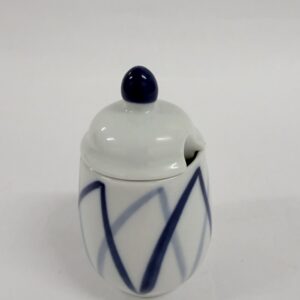 Sennepskrukke m låg, Harlekin Danild, Lyngby Porcelæn