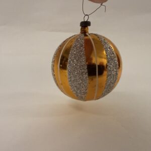 Julekugle, retro, guld