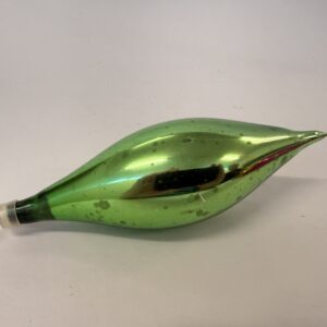 Julekugle i glas, dråbe, grøn