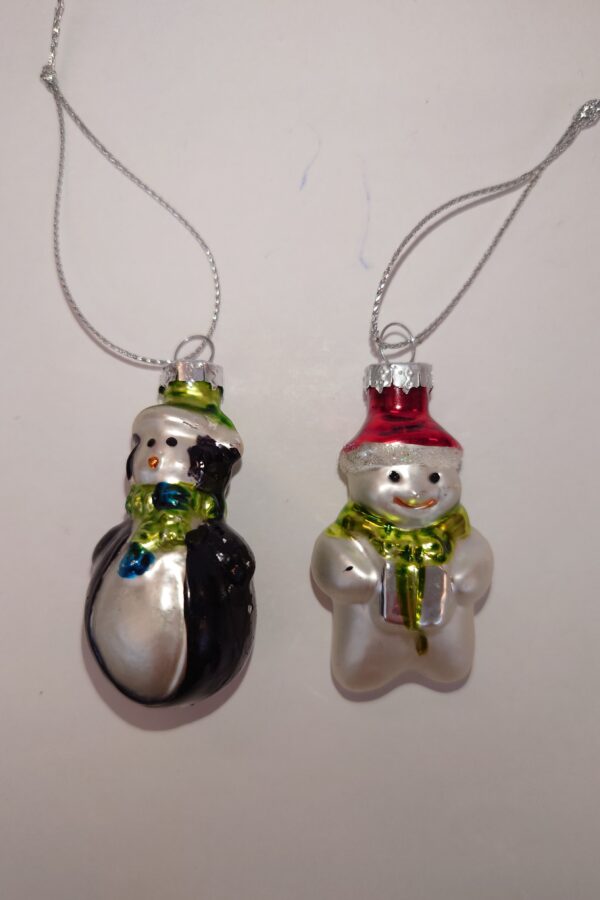 2 små juletræskugler, nyere