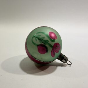 Juletræskugle, håndmalet, gammel