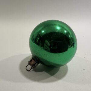 Juletræskugle, grøn, retro