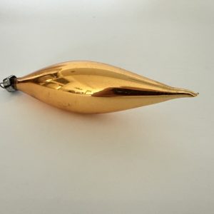 Julekugle i glas, dråbe, guld