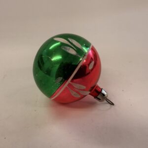 Julekugle i pink og grøn, retro